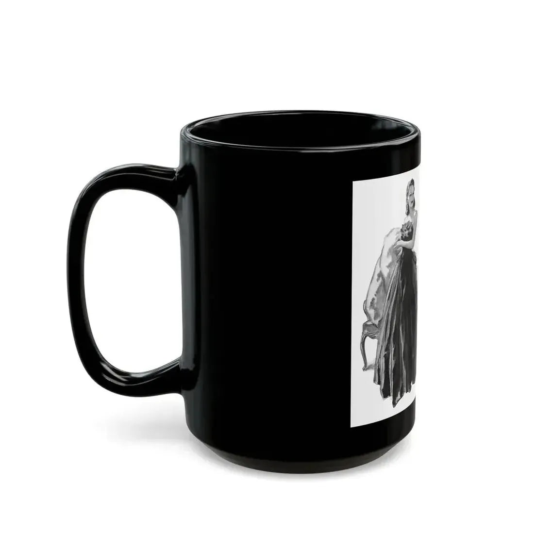 French Model by Sylvia Thompson, Britannia And Eve magazine, 1939 (1) - Black Coffee Mug - Go Mug Yourself