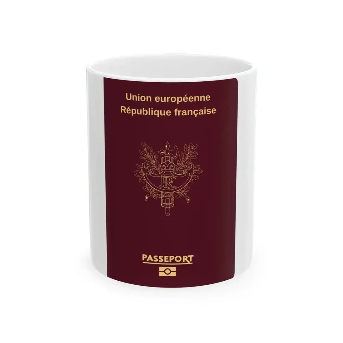 French Passport - White Coffee Mug 11oz - Go Mug Yourself