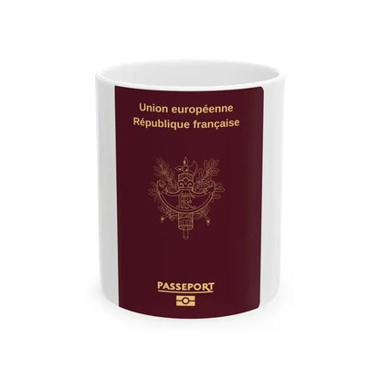 French Passport - White Coffee Mug 11oz - Go Mug Yourself