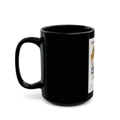 FRENCH PUSSYCAT 1972 Movie Poster - Black Coffee Mug - Go Mug Yourself