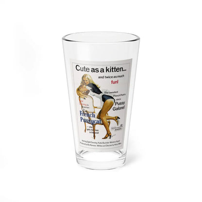 FRENCH PUSSYCAT 1972 Movie Poster - Pint Glass 16oz-16oz-Go Mug Yourself