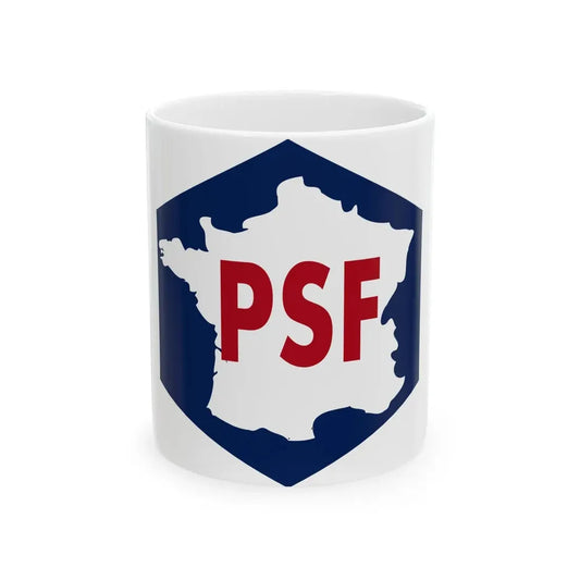 French Social Party emblem (France) White Coffee Mug 11oz - Go Mug Yourself