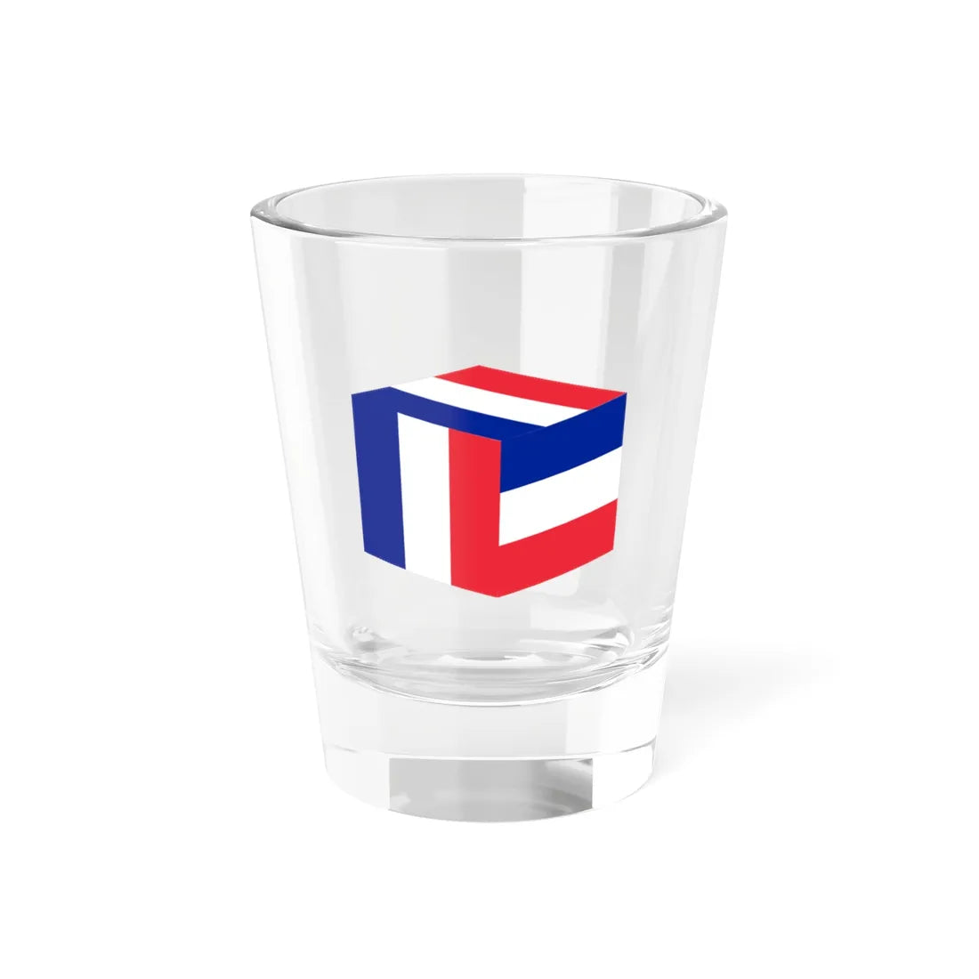 FrenchFlagSquare (France) Shot Glass 1.5oz 1.5oz - Go Mug Yourself