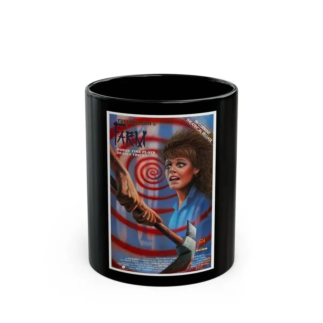 FRENCHMAN'S FARM 1987 Movie Poster - Black Coffee Mug 11oz - Go Mug Yourself