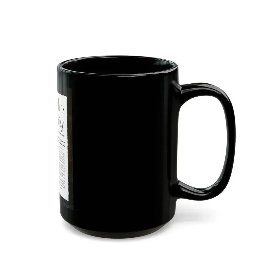 Fresh As a Daisy (1951) - Black Coffee Mug - Go Mug Yourself