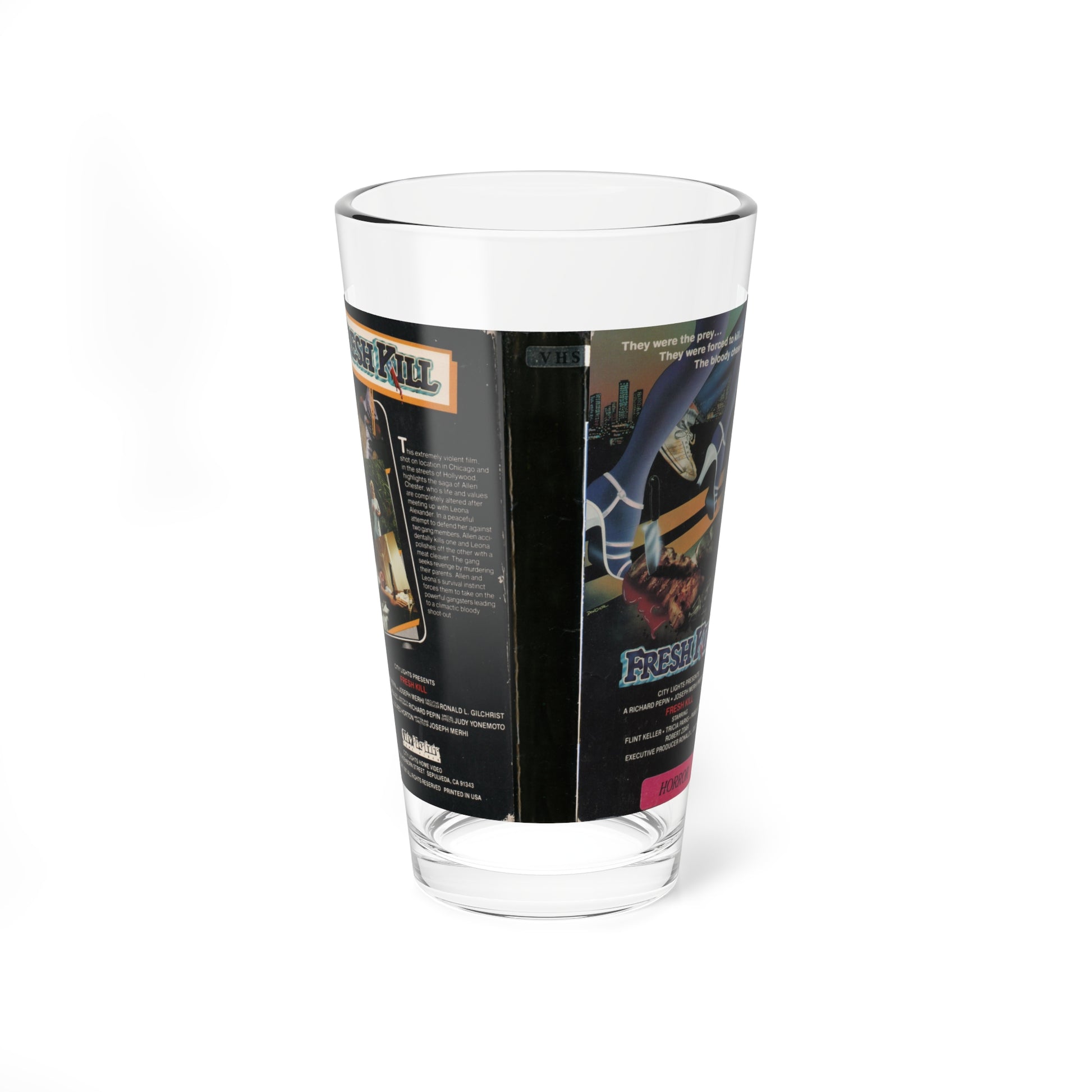 FRESH KILL (VHS COVER) Pint Glass 16oz-16oz-Go Mug Yourself