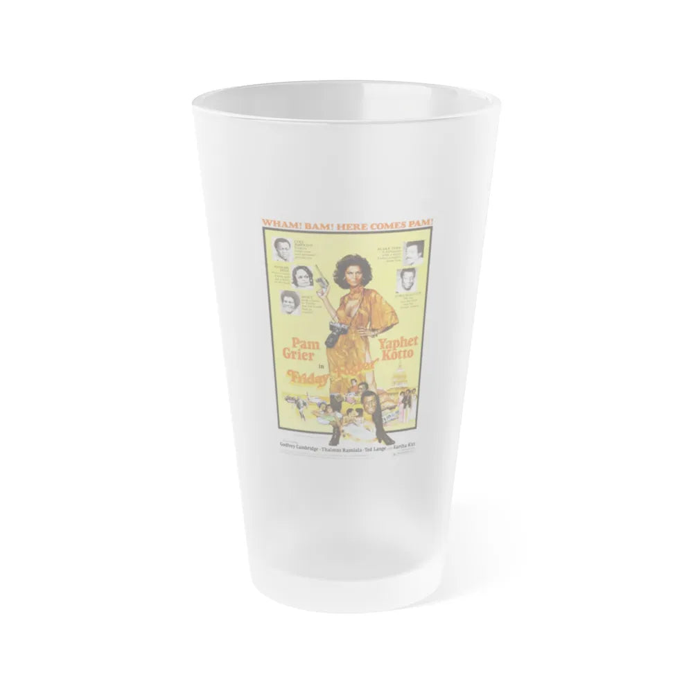 FRIDAY FOSTER 1975 Movie Poster - Frosted Pint Glass 16oz-16oz-Frosted-Go Mug Yourself