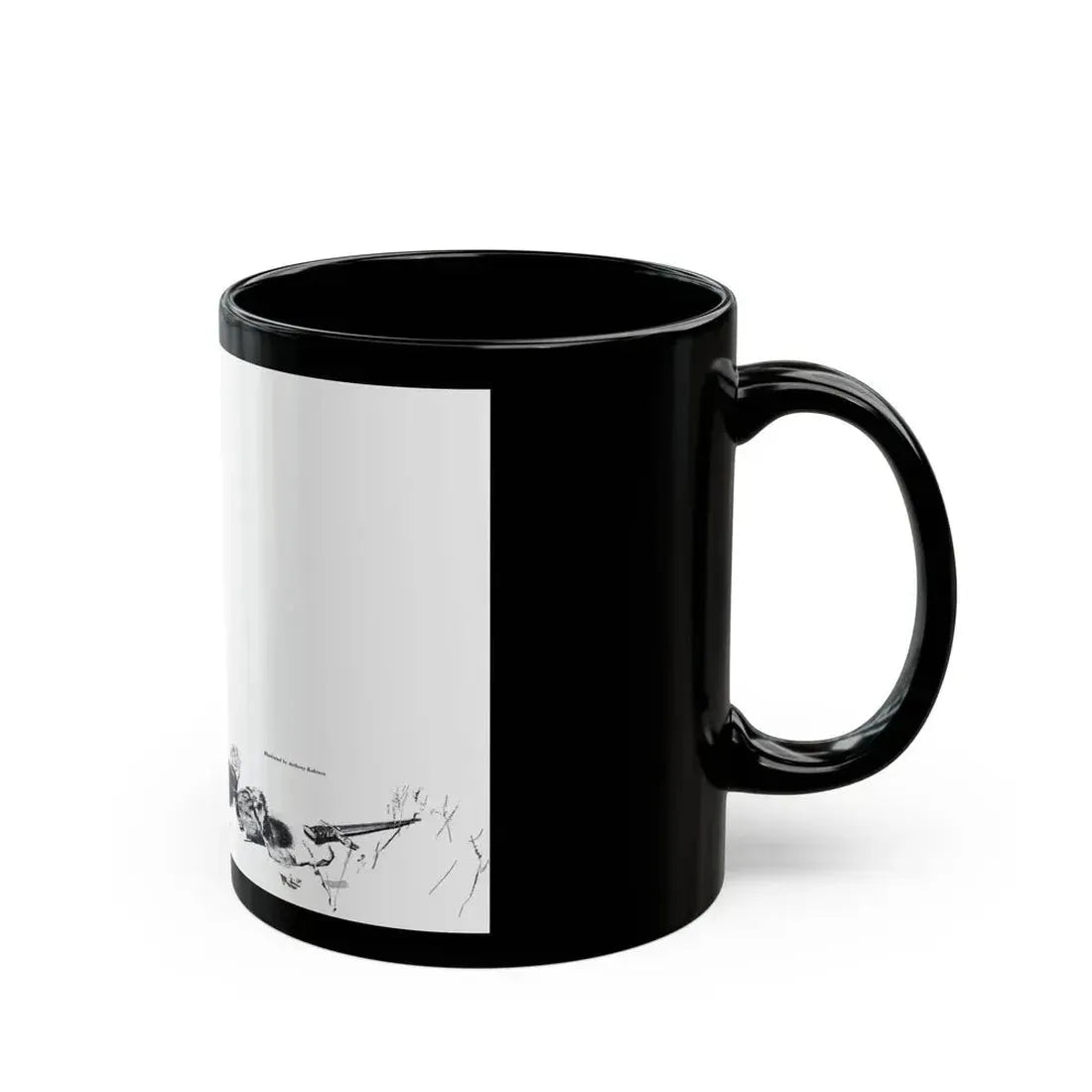 Friday Hill (1), Bluebook Magazine, April 1955 - Black Coffee Mug - Go Mug Yourself