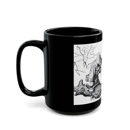 Friday Hill (1), Bluebook Magazine, April 1955 - Black Coffee Mug - Go Mug Yourself