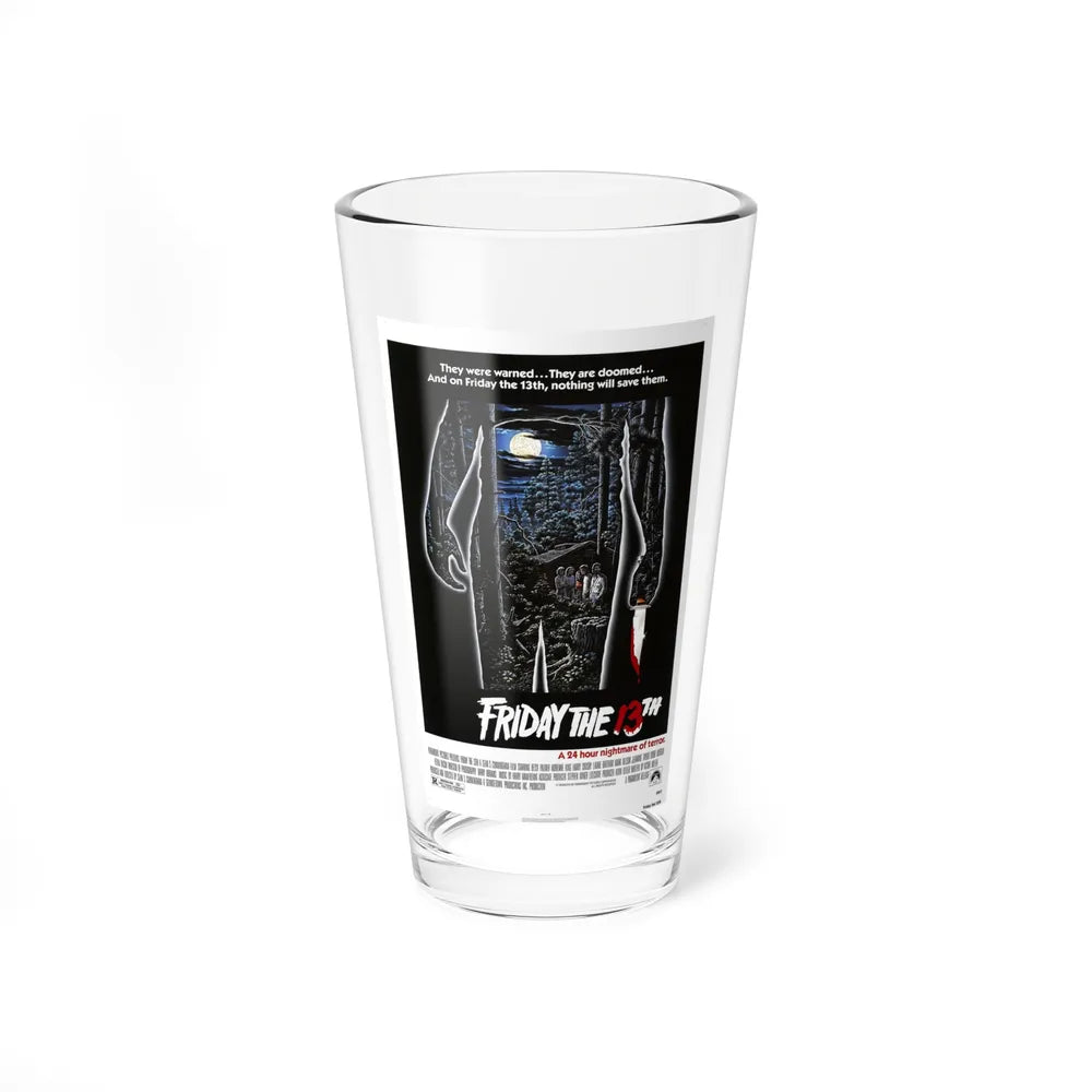 FRIDAY THE 13TH 1980 Movie Poster - Pint Glass 16oz-16oz-Go Mug Yourself