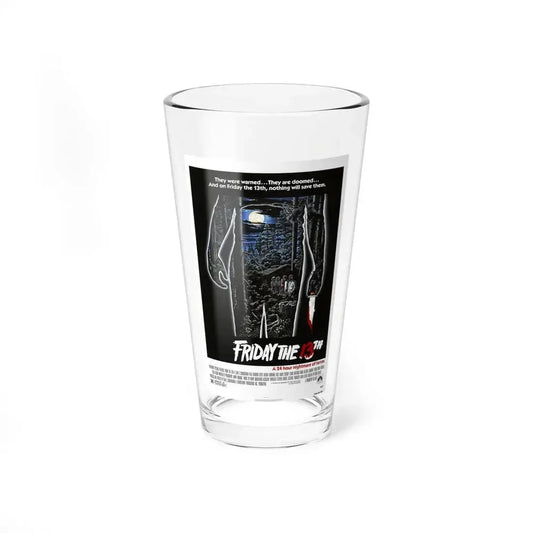 FRIDAY THE 13TH 1980 Movie Poster - Pint Glass 16oz 16oz - Go Mug Yourself
