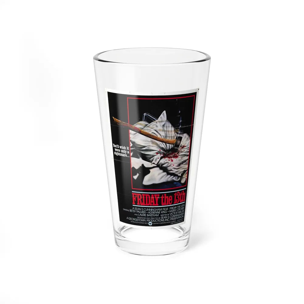 FRIDAY THE 13TH (2) 1980 Movie Poster - Pint Glass 16oz-16oz-Go Mug Yourself