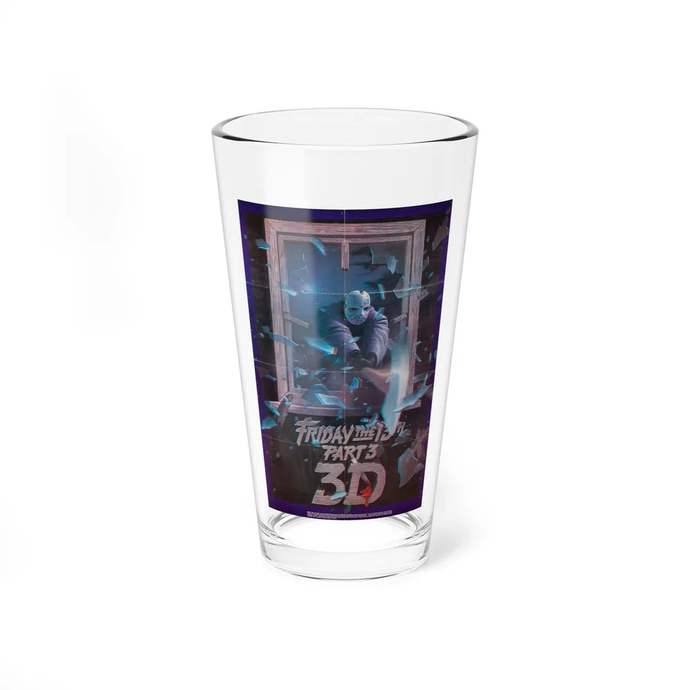 FRIDAY THE 13TH 3-D 1982 Movie Poster - Pint Glass 16oz-16oz-Go Mug Yourself