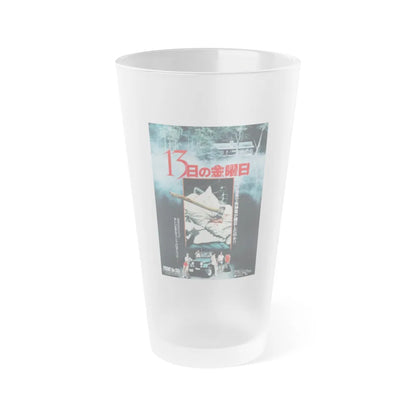 FRIDAY THE 13TH (ASIAN) 1980 Movie Poster - Frosted Pint Glass 16oz-16oz-Frosted-Go Mug Yourself