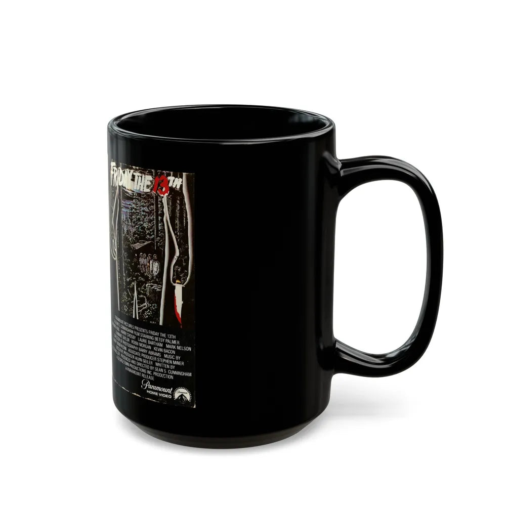 FRIDAY THE 13TH BETA (VHS COVER) - Black Coffee Mug-Go Mug Yourself