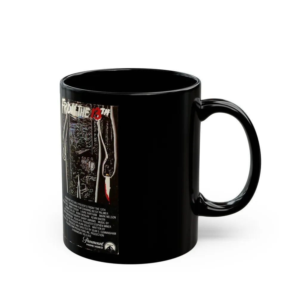 FRIDAY THE 13TH BETA (VHS COVER) - Black Coffee Mug-Go Mug Yourself