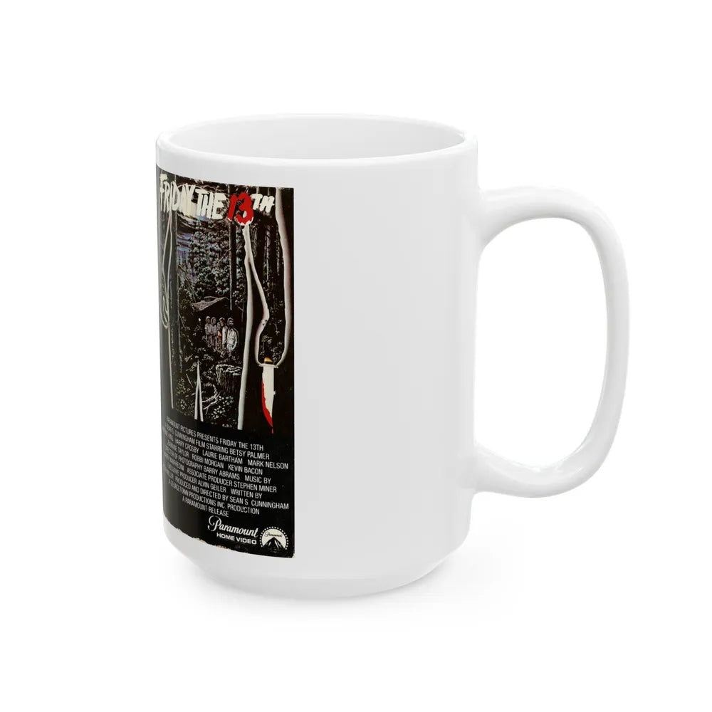 FRIDAY THE 13TH BETA (VHS COVER) - White Coffee Mug-Go Mug Yourself