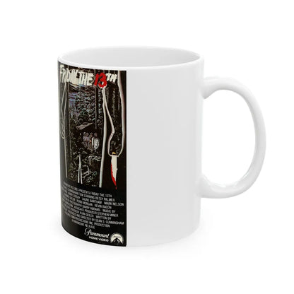 FRIDAY THE 13TH BETA (VHS COVER) - White Coffee Mug-Go Mug Yourself