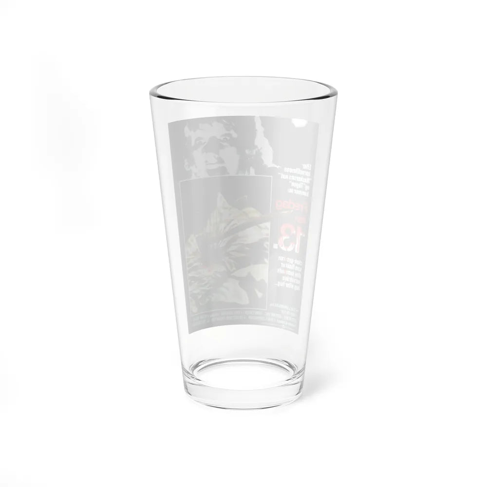 FRIDAY THE 13TH (DANISH) 1980 Movie Poster - Pint Glass 16oz-Go Mug Yourself