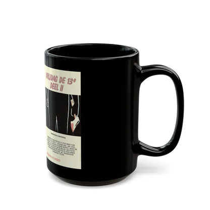 FRIDAY THE 13TH PART 2 GERMAN (VHS COVER) - Black Coffee Mug-Go Mug Yourself