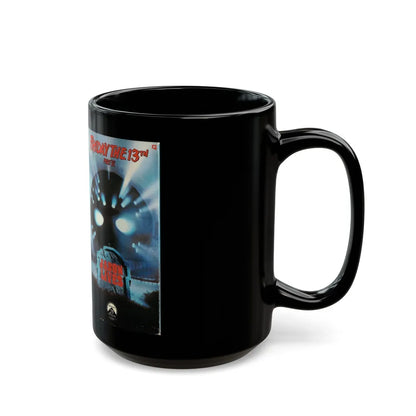 FRIDAY THE 13TH PART 6 JASON LIVES (VHS COVER) - Black Coffee Mug-Go Mug Yourself