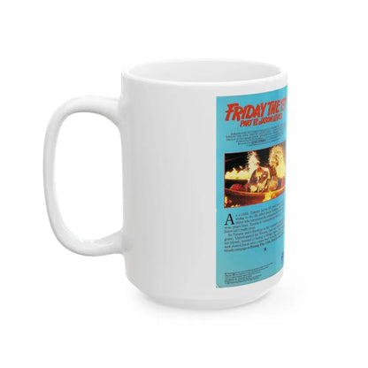 FRIDAY THE 13TH PART 6 JASON LIVES (VHS COVER) - White Coffee Mug - Go Mug Yourself