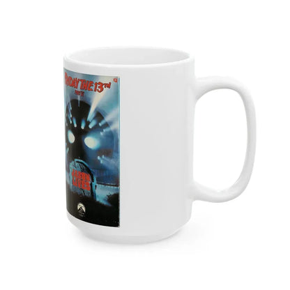 FRIDAY THE 13TH PART 6 JASON LIVES (VHS COVER) - White Coffee Mug - Go Mug Yourself