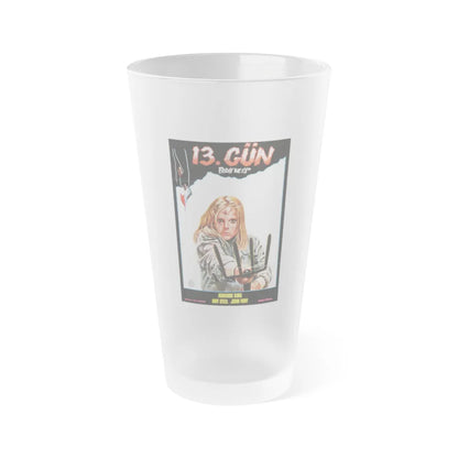 FRIDAY THE 13TH PART II (TURKISH) 1981 Movie Poster - Frosted Pint Glass 16oz-16oz-Frosted-Go Mug Yourself