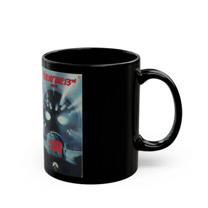 FRIDAY THE 13TH PART VI JASON LIVES (VHS COVER) - Black Coffee Mug-Go Mug Yourself