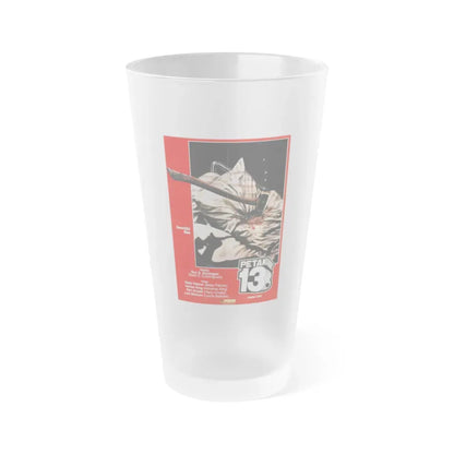 FRIDAY THE 13TH (POLISH) 1980 Movie Poster - Frosted Pint Glass 16oz 16oz Frosted - Go Mug Yourself