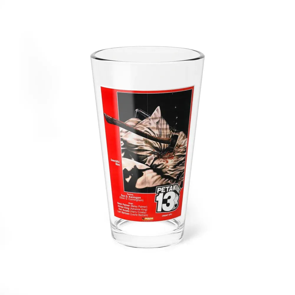 FRIDAY THE 13TH (POLISH) 1980 Movie Poster - Pint Glass 16oz 16oz - Go Mug Yourself