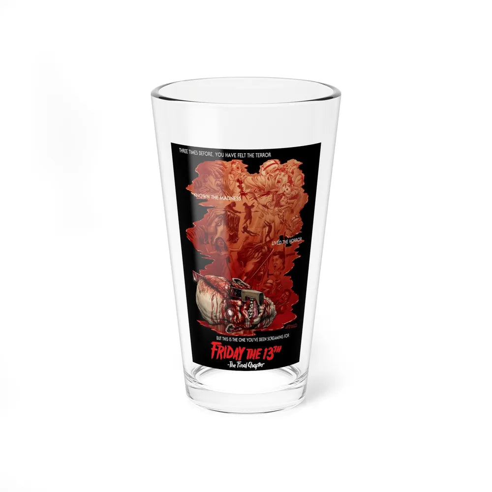 FRIDAY THE 13TH - THE FINAL CHAPTER (JEFF ZORNOW) 1984 Movie Poster - Pint Glass 16oz-16oz-Go Mug Yourself