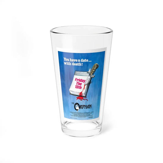 FRIDAY THE 13TH THE ORPHAN 1979 Movie Poster - Pint Glass 16oz 16oz - Go Mug Yourself