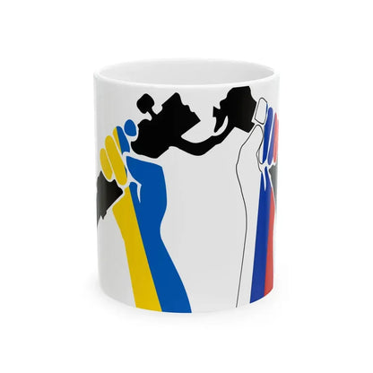 Frieden RU UA (Russia) White Coffee Mug 11oz - Go Mug Yourself