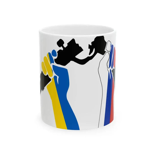 Frieden RU UA (Russia) White Coffee Mug 11oz - Go Mug Yourself