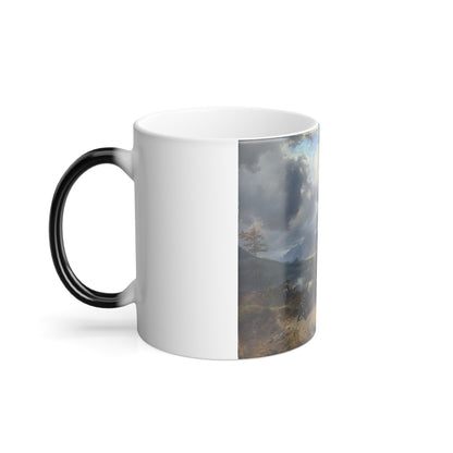 Friedrich Gauermann (1807-1862) Ueberfall (The Robbery) - Color Changing Mug 11oz-Go Mug Yourself