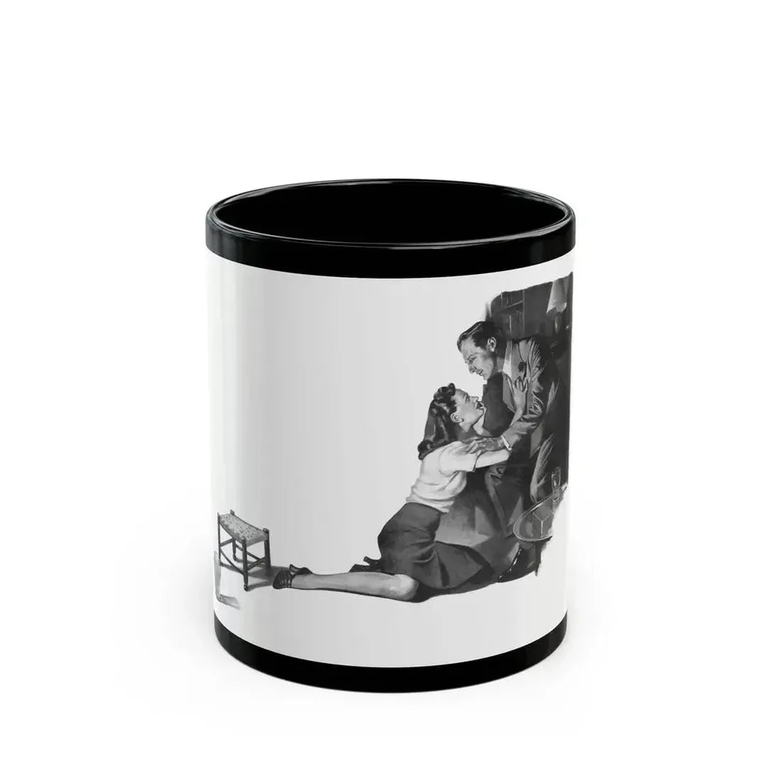 Friend Of The Family by Peter Coats (2), Britannia And Eve magazine, 1939 - Black Coffee Mug 11oz - Go Mug Yourself