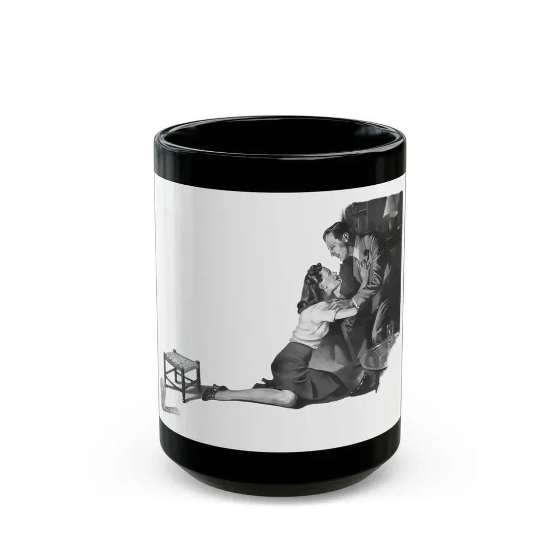 Friend Of The Family by Peter Coats (2), Britannia And Eve magazine, 1939 - Black Coffee Mug 15oz - Go Mug Yourself