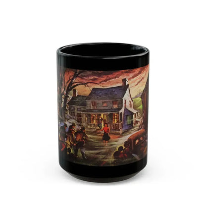 Friendly Neighbours - Black Coffee Mug 15oz - Go Mug Yourself