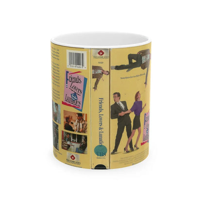 FRIENDS LOVERS AND LUNATICS (VHS COVER) - White Coffee Mug-11oz-Go Mug Yourself