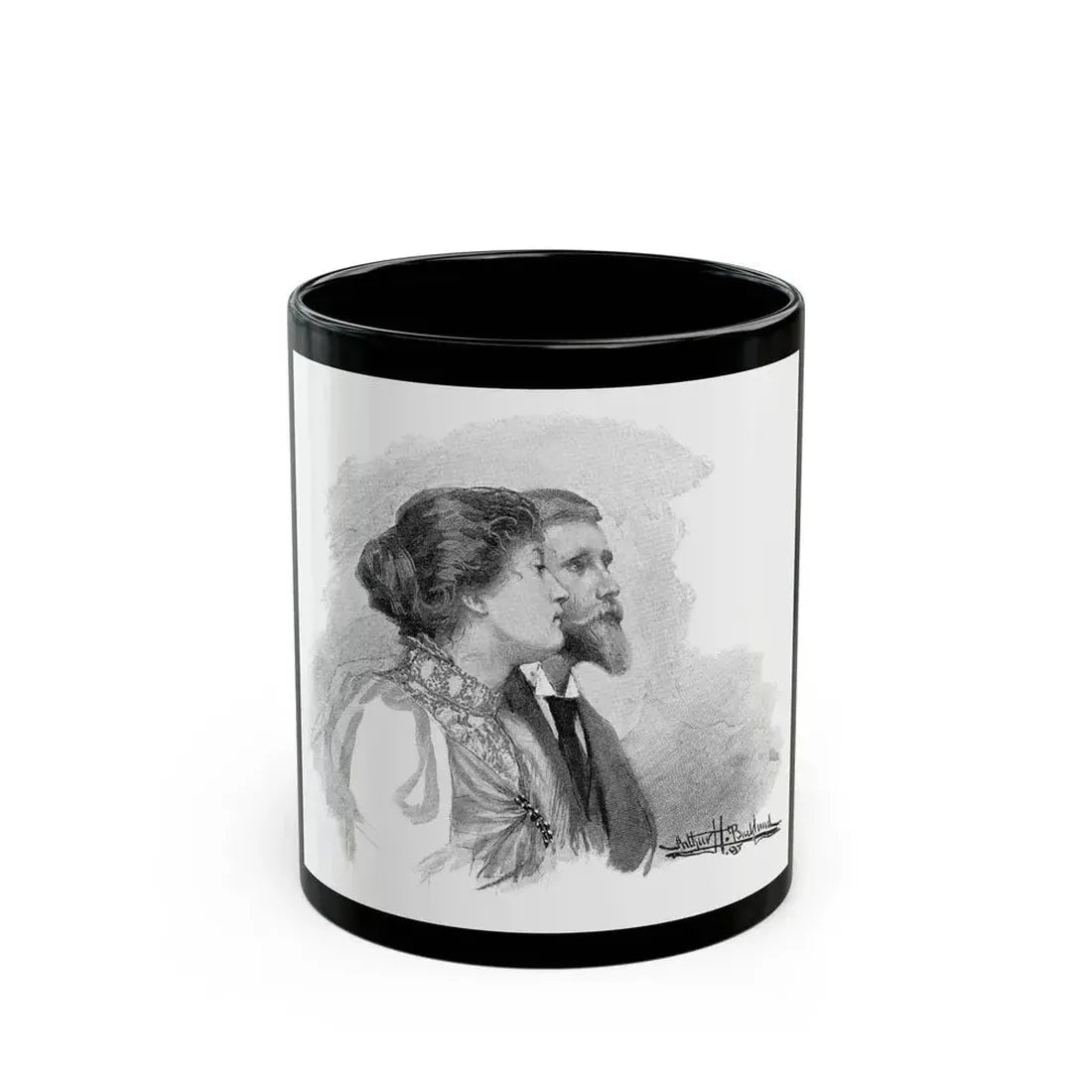 Friendship, The Pall Mall Magazine, 1897 - Black Coffee Mug 11oz - Go Mug Yourself