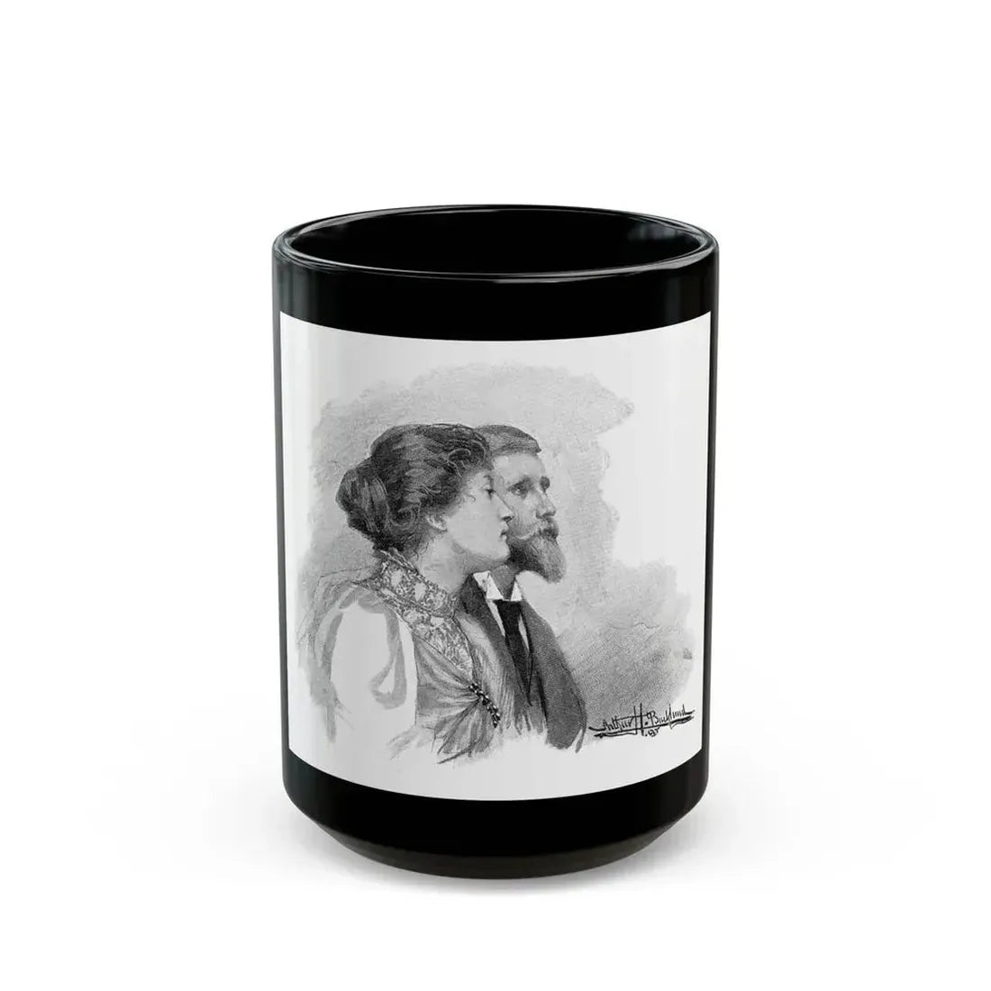 Friendship, The Pall Mall Magazine, 1897 - Black Coffee Mug 15oz - Go Mug Yourself