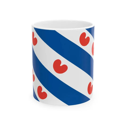 Friese vlag provincie Friesland (Netherlands) White Coffee Mug 11oz - Go Mug Yourself