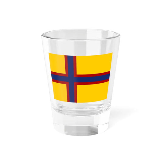 Friesenflagge mit skandinavischen Kreuz (Germany) Shot Glass 1.5oz 1.5oz - Go Mug Yourself