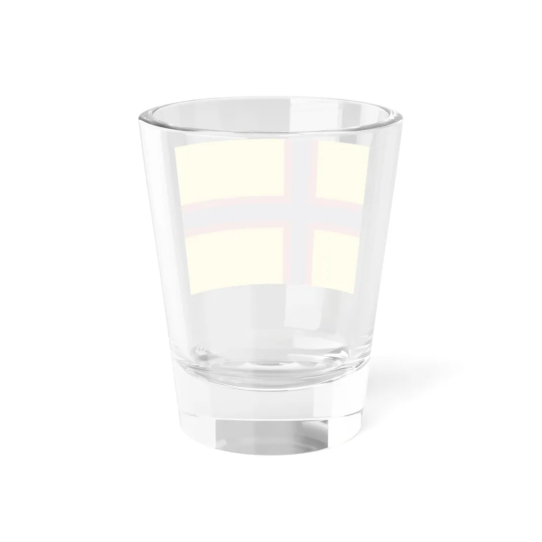 Friesenflagge mit skandinavischen Kreuz (Germany) Shot Glass 1.5oz - Go Mug Yourself