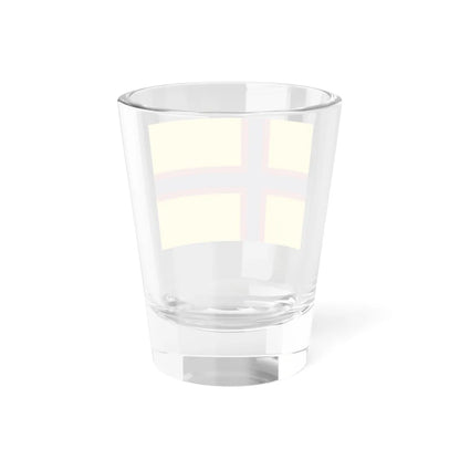 Friesenflagge mit skandinavischen Kreuz (Germany) Shot Glass 1.5oz - Go Mug Yourself