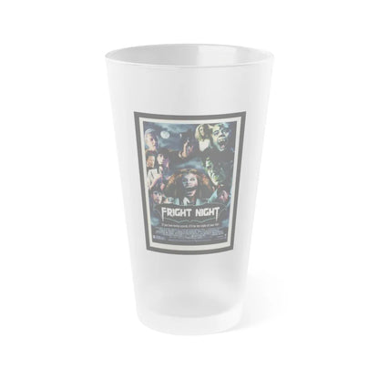 FRIGHT NIGHT (2) 1985 Movie Poster - Frosted Pint Glass 16oz-16oz-Frosted-Go Mug Yourself