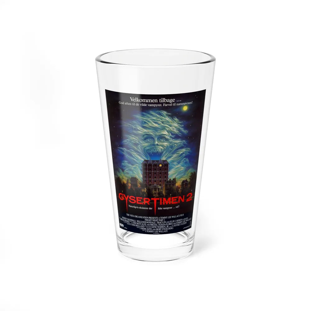 FRIGHT NIGHT 2 (DANISH) 1988 Movie Poster - Pint Glass 16oz-16oz-Go Mug Yourself