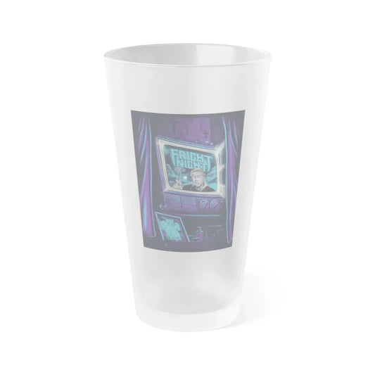 FRIGHT NIGHT (MONDO) 1985 Movie Poster - Frosted Pint Glass 16oz 16oz Frosted - Go Mug Yourself