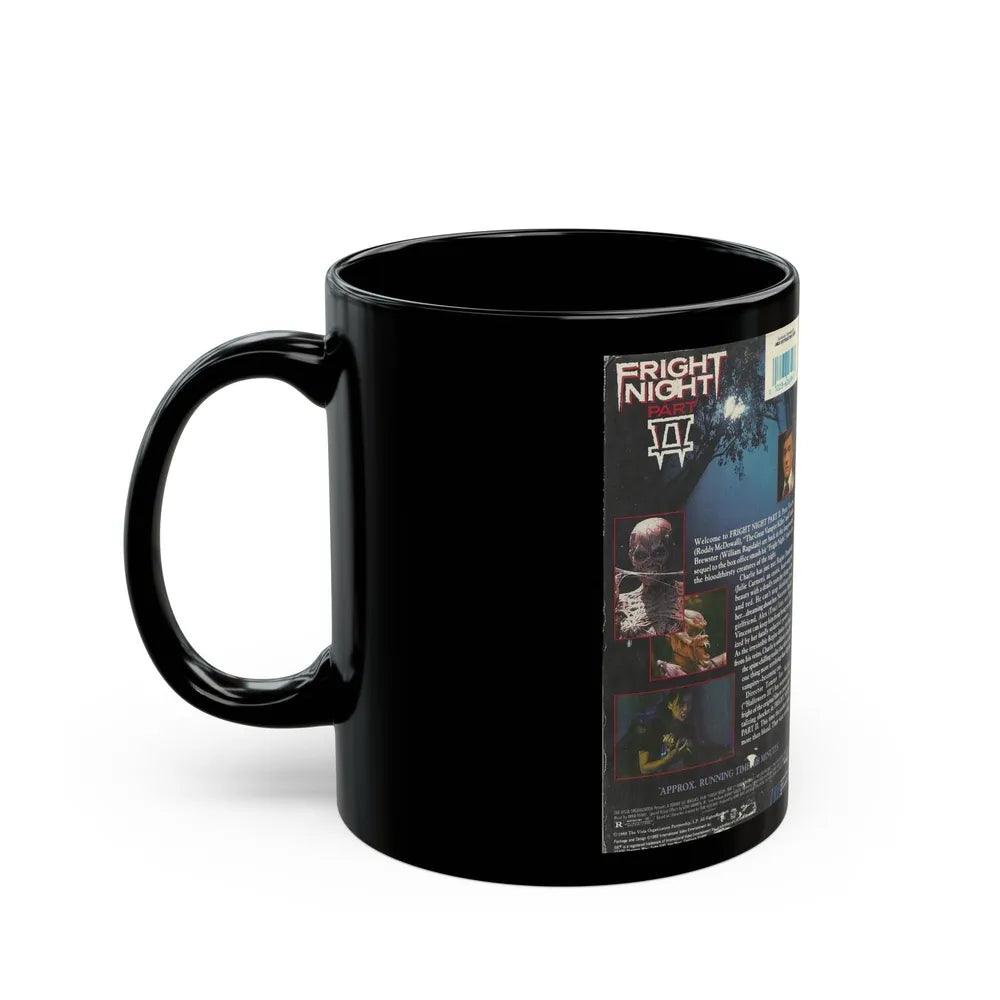 FRIGHT NIGHT PART 2 (VHS COVER) - Black Coffee Mug-Go Mug Yourself